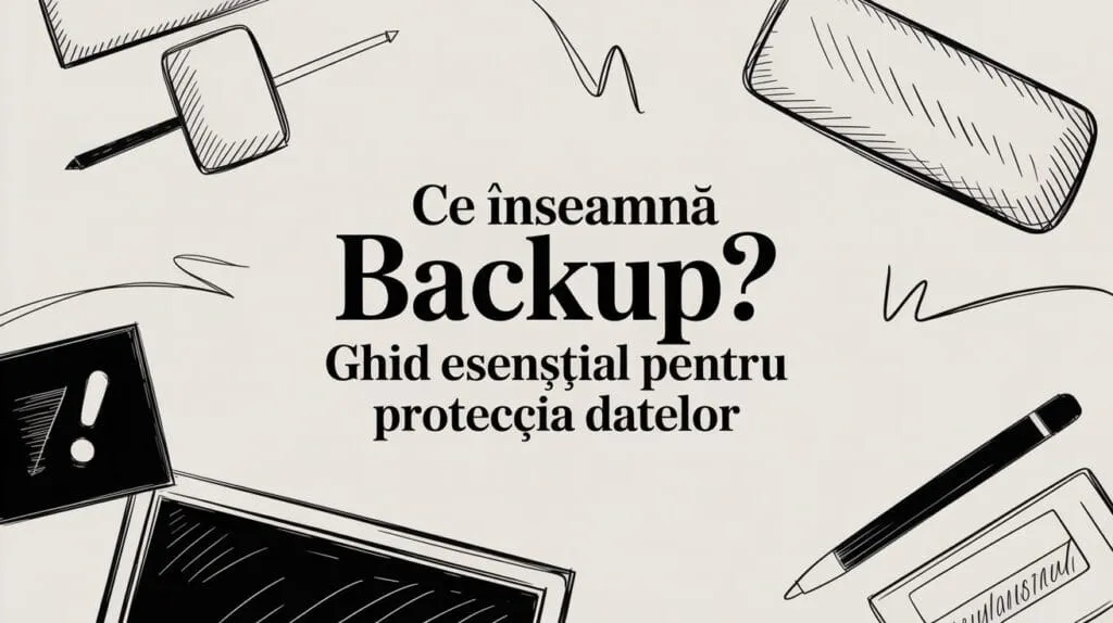Ce înseamnă Backup? Ghid esențial pentru protecția datelor - ilustrație cu instrumente digitale