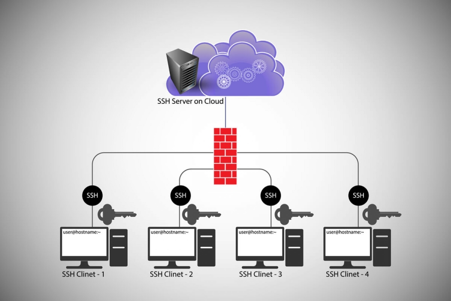 concept SSH Server in Cloud